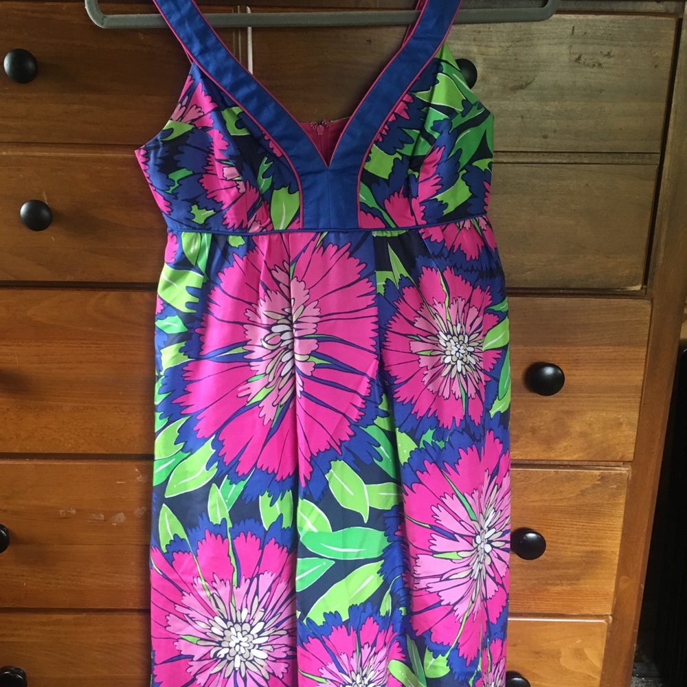 Lilly Pulitzer maxi dress size 0 . Silk.